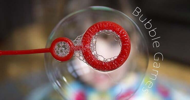 Bubble game for kids birthday party