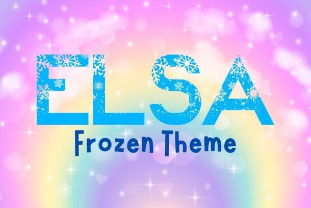 Elsa Frozen Birthday Theme
