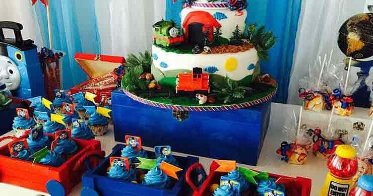 Train themed birthday party